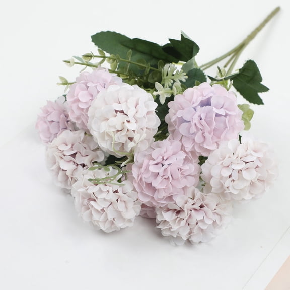 Artificial Hydrangea Bouquet Faux Hydrangea Flowers With Bendable Stems Multiple Colors For Home Decor Wedding Table Centerpieces And Party Decoration