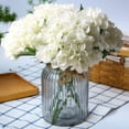 thumbnail image 1 of Artificial Hydrangea Bouquets Flowers Wedding Decorations Home Floral Arrangements Realistic Looking Silk Flowers Centerpiece Decor Party Office Decorations, 1 of 5