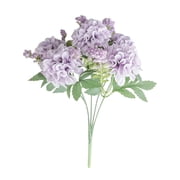 Artificial Hydrangea Flower Bouquets Realistic Faux Blooms Low Maintenance Floral Decor Ideal For Home Dining Table Wedding And Party Spaces