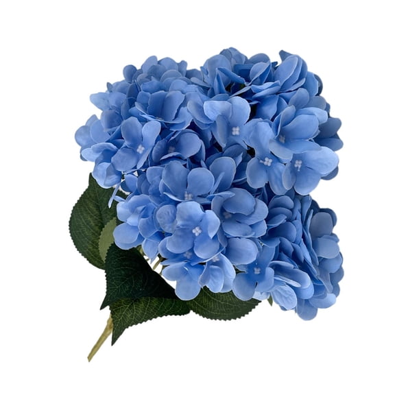 Artificial Hydrangea Flower Branch, Cosmug Faux Floral Bloom Sprig, Decorative Plant Pick, for Wedding Arrangement, Basket Display and Counter Centerpiece, Blue