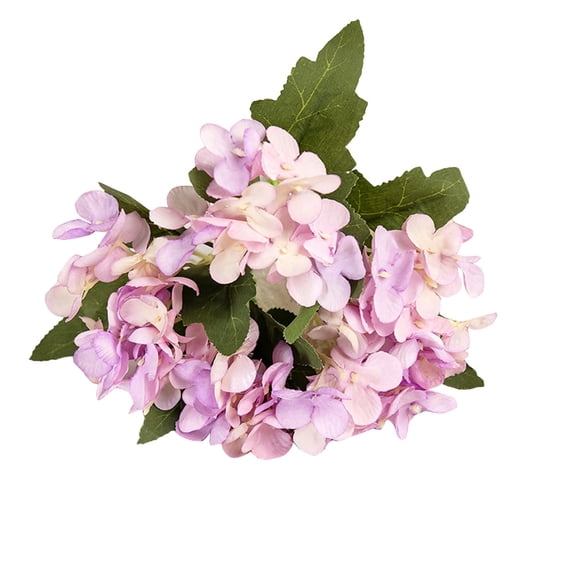 Artificial Hydrangea Flower Bunch, Cosmug Violet Faux Hydrangea Bouquet, 1 Pc Realistic Floral Pick, for Home Vase Display, Wedding Centerpiece, Party Arrangement and Bridal Shower Decor