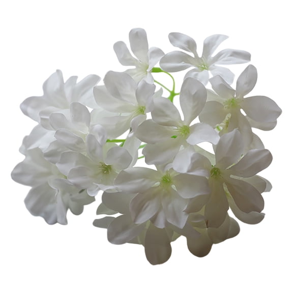 Artificial Hydrangea Flower Heads for Wedding Decoration, 6 Corners Silk Flowers for Art Sets Engineering Props, Realistic False Flowers for Event Stage Decor 5X5 , 27-Pronged, 6-Pronged Hydrangea *1