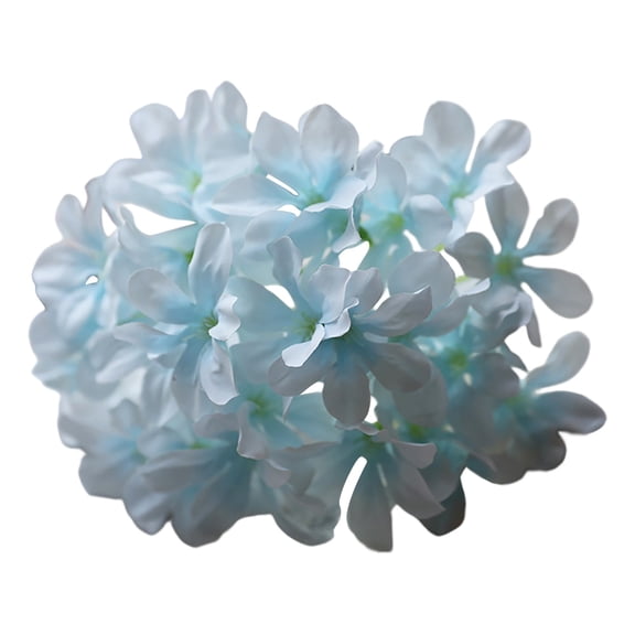 Artificial Hydrangea Flower Heads for Wedding Decoration, 6 Corners Silk Flowers for Art Sets Engineering Props, Realistic False Flowers for Event Stage Decor 5X5 , 27-Pronged, 6-Pronged Hydrangea *1