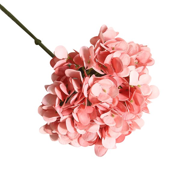 Artificial Hydrangea Flower Macaron for Wedding Decor Home Decor Artificial Flowers for Bridal Bouquets Office Party 13.8"x0.8"x6.3" (Pink)