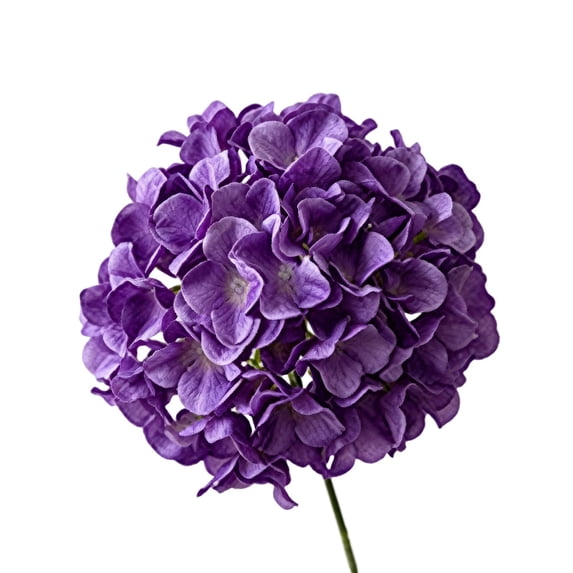 Artificial Hydrangea Flower, Silk Fake Hydrangeas, Faux Hydrangeas Flower with Stems Plants, Wedding Bouquets Arrangement, Home Table Centerpieces, Party Floral Decor, 28.7", 1Pc