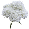 thumbnail image 1 of Artificial Hydrangea Flowers 20in Silk-Like Hydrangea Flower with Stems Realistic Fake Flower for Table Home Wedding Party Decor（White）, 1 of 5