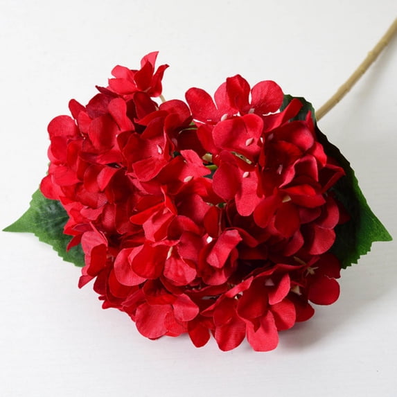 Artificial Hydrangea Flowers 5PCS Silk Hydrangea Flowers with Stems Faux Hydrangea Flower Bouquet for Home Wedding Party Tabletop Decoration