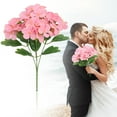 thumbnail image 1 of Artificial Hydrangea Flowers, Large White Fake Hydrangea Bouquet for Home Wedding Kitchen Table Centerpieces Decor, 1 of 9