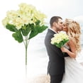 thumbnail image 1 of Artificial Hydrangea Flowers, Large White Fake Hydrangea Bouquet for Home Wedding Kitchen Table Centerpieces Decor, 1 of 9