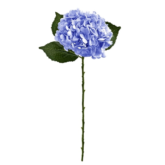 Artificial Hydrangea Flowers, Real Touch Faux Hydrangea Stems, 1Pc Silk Hydrangea Long Stem, Wedding Bouquet Flower Arrangement, Home Table Vase Decor for Wedding Bouquet Vase Decor, Periwinkle Blue