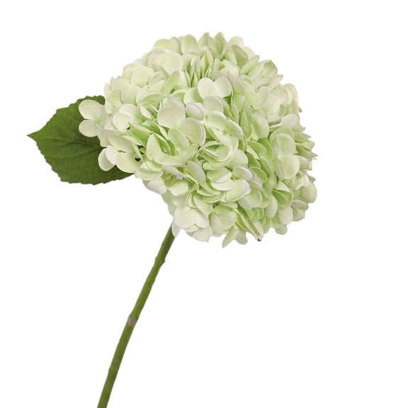 Artificial Hydrangea Flowers, Small Light Green Fake Floral Stems for Porch, Garden, Courtyard, Wedding Indoor Outdoor Home Decoration