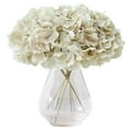 thumbnail image 1 of Artificial Hydrangea Flowers Tiffany Heads 10 Fake Hydrangea Silk Flowers for Wedding Centerpieces Bouquets DIY Floral Decor Home Decoration with Stems., 1 of 6