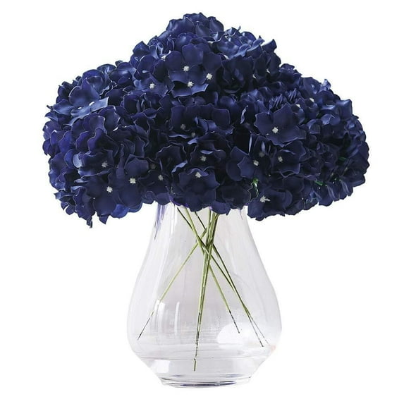 Artificial Hydrangea Flowers Tiffany Heads 10 Fake Hydrangea Silk Flowers for Wedding Centerpieces Bouquets DIY Floral Decor Home Decoration with Stems.