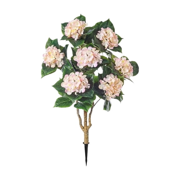 Artificial Hydrangea Flowers Trees with Spikes, 1 Pack 3ft Fake Shrubs for Outdoors Wedding Garden Patio Yard Planter Decor
