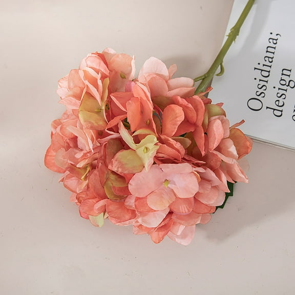 Artificial Hydrangea Flowers Verdsylv Single Stem Artificial Hydrangea Bloom Realistic Silk Floral Arrangement Branch for Vase Display Wedding Centerpiece Party Banquet Home Table Desk Decor, C