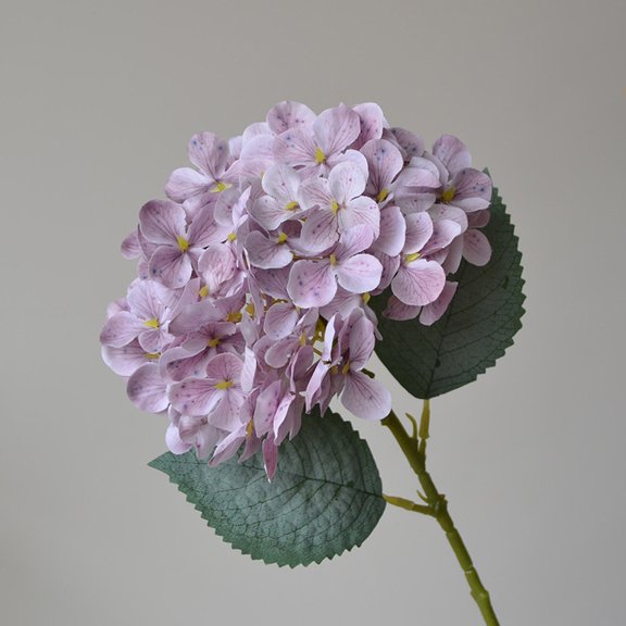 Artificial Hydrangea Stem with Leaves for Vase Wedding Table Decor LV