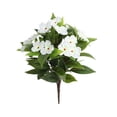 thumbnail image 1 of Artificial Impatiens Flowers, UV Resistant Silk Impatiens Bushes Greenery for Outdoors Patio Lawn Garden Pot Hanging Basket Porch Balcony Decoration, 1 of 4