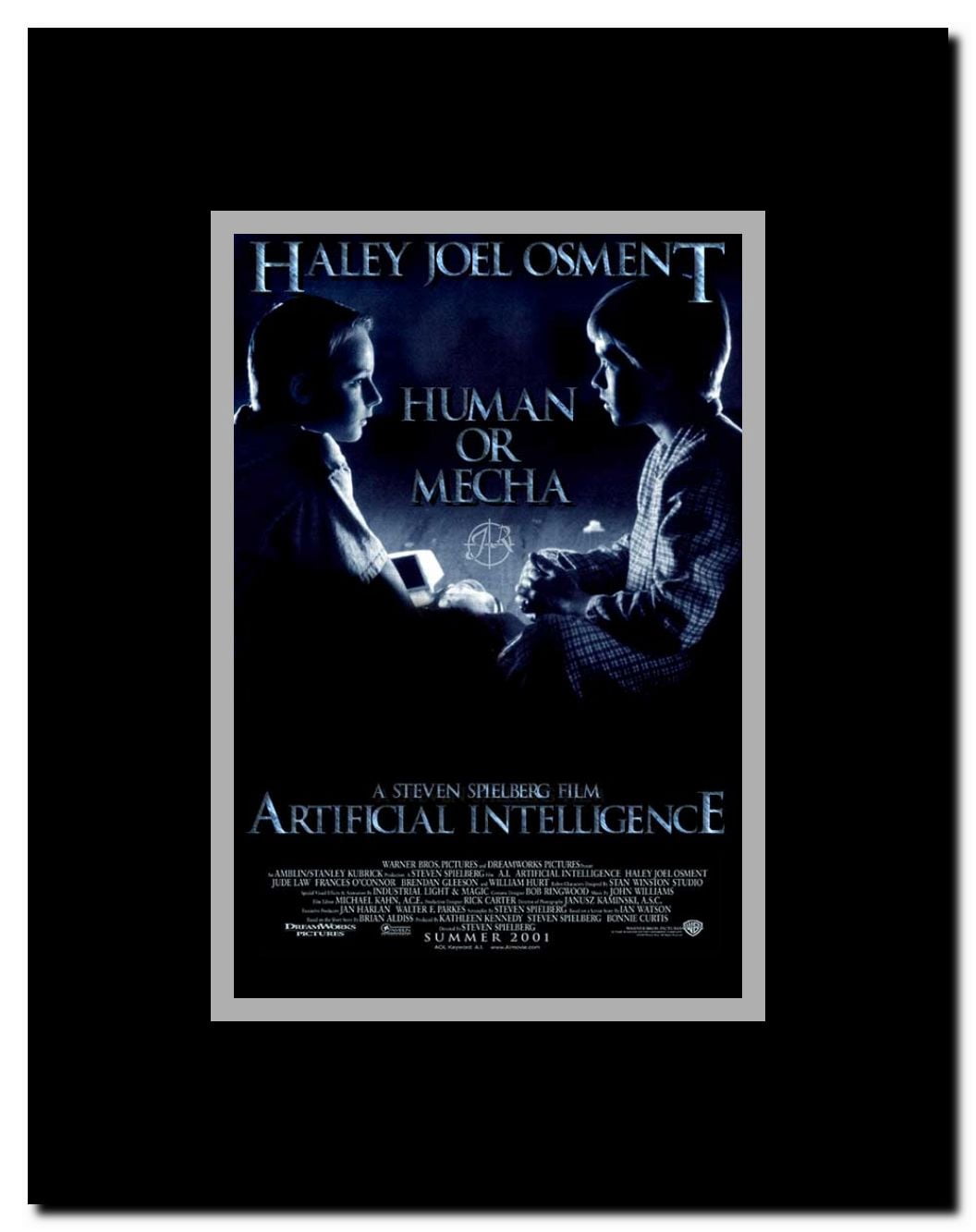 Artificial Intelligence: AI Framed Movie Poster