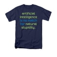 thumbnail image 1 of Artificial Intelligence Is No Match For Natural Stupidity Saying Adult T-Shirt, 1 of 1