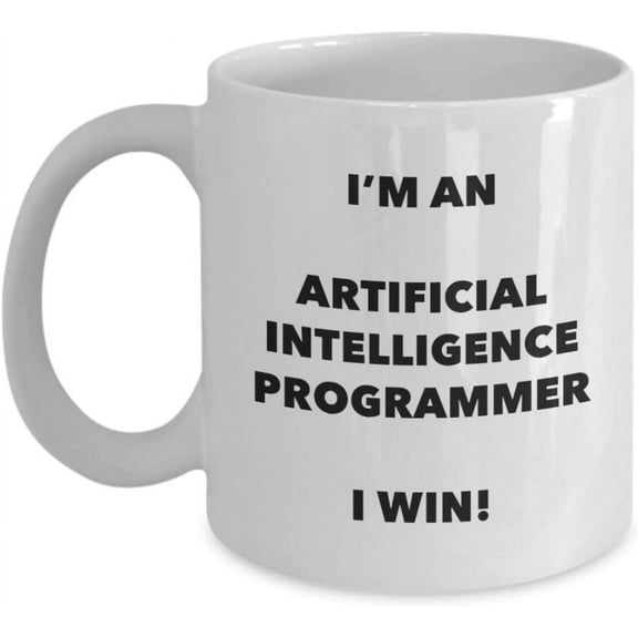 Artificial Intelligence Programmer Mug - I'm an Artificial Intelligence Programmer I win! - Funny Coffee Cup - Birthday Christmas Gag Gifts Idea
