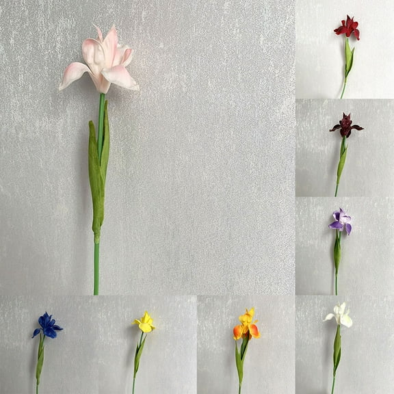 Artificial Iris Flowers Fake Silk Plant Home Wedding Decor Artificial Flower