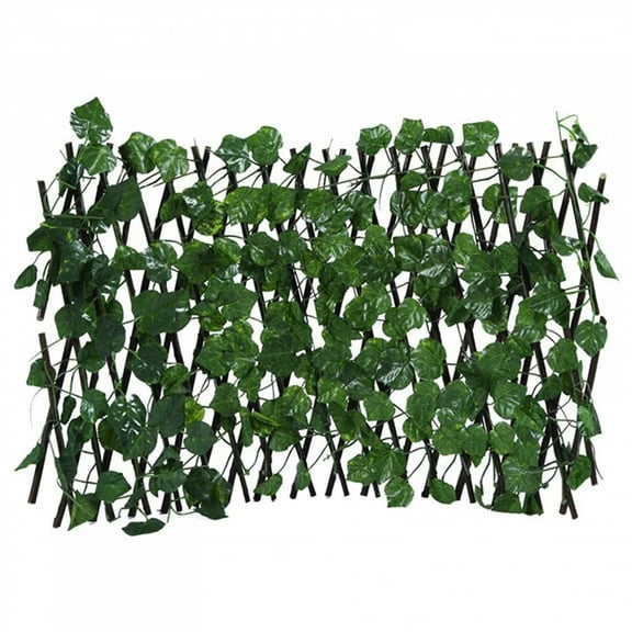 Artificial Ivy Expandable Fence Privacy Screen, Retractable Hedge, Faux Trellis for Balcony, Patio, Outdoor Home Decorations