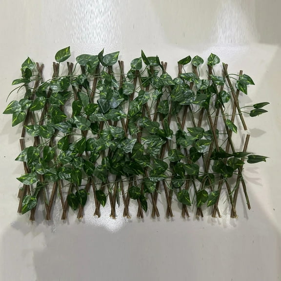 Artificial Ivy Expandable Fence Privacy Screen, Retractable Hedge, Faux Trellis for Balcony, Patio, Outdoor Home Decorations
