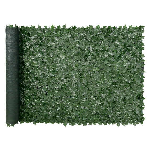 Artificial Ivy Fence Privacy Screen 59x118in, VEVOR Green Wall Panel, Faux Hedge Vine Leaf for Garden, Yard, Balcony Decoration
