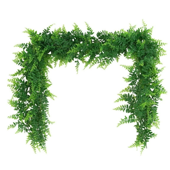 Artificial Ivy Garland - 6.4Ft Hanging Vine with Realistic Green Leaves, Odorless Silk for Indoor/Outdoor Decor, Wedding, Home, Party Wall Decoration