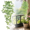 thumbnail image 1 of Artificial Ivy Garland, Ongmies Small Fake Hanging Plant, Artificial Potted Plant Faux Ivy Vine Plant Hanging Plant Pothos for Shelf Home Office Indoor Outdoor Garden Greenery Decor, 1 of 9