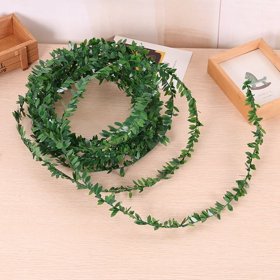 Artificial Ivy Garland Vine 7.5m Lifelike Fake Foliage Plants with Flexible Wire Stem for Home Wedding Decor DIY Wreath Wall Backdrop Party Decoration