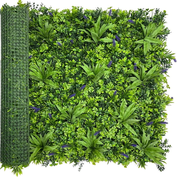 Artificial Ivy Hedge Fence, 40X120 in (33.5 sqft) Greenery Roll | UV-Anti Privacy Wall Screen, Faux Plant Panels, Boxwood Backdrop,Green Vine Leaf Hedge Fence, Indoor Outdoor Home Decor