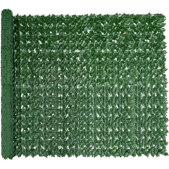 Artificial Ivy Privacy Fee Screen Fake Grass Wall Panels80"x 120" Faux Greenery Backdrop for Decorations Outdoor, Balcony, Garden, Backyard Indoor Green Wall Decor