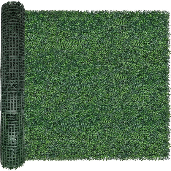 Artificial Ivy Privacy Fee Wall Screen: 4FT X 12FT (48 sqft) UV-Anti Faux Boxwood Roll Panels Greenery Backdrop Ivy Vine Leaf Hedges for Indoor Outdoor Green Decor