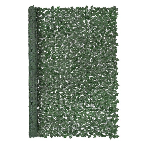Artificial Ivy Privacy Fence 96x72in, Green Wall Screen for Outdoor Decor, Faux Hedge Vine Leaf, Garden Balcony Patio Privacy