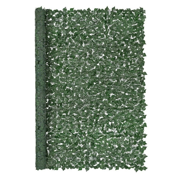 Artificial Ivy Privacy Fence 96x72in, VEVOR Green Wall Screen, Faux Hedges for Garden, Yard, Balcony, Patio Decor - Strengthened Joint, Realistic Leaf Design