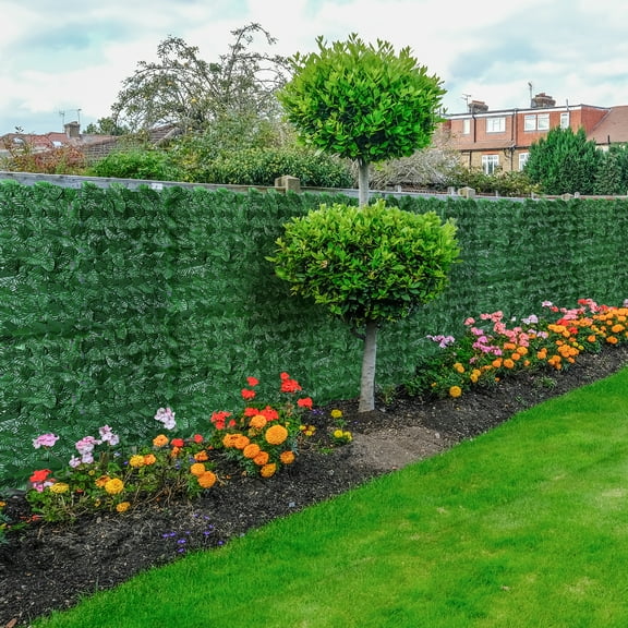 Artificial Ivy Privacy Fence & Backdrop, Sturdy Backing Artificial Hedge Board, suitable for outdoor, interior decoration
