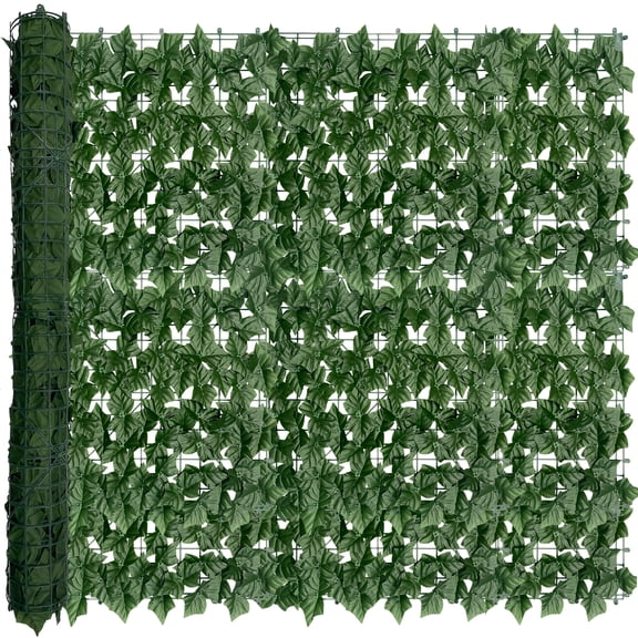 Artificial Ivy Privacy Fence Screen, 48x120 Inch Realistic UV-Anti Faux Ivy Hedge Panel,Indoor and Outdoor Decor for Patio, Garden, Balcony, and Fence Cover