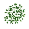 thumbnail image 1 of Artificial Ivy Vine, 7 ft Long with 72 Leaves, Realistic Plastic Silk Foliage for Lifelike Greenery, Perfect for Wedding Arch Decor and Home Garden Fences, 1 of 7