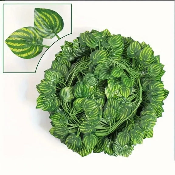 Artificial Ivy Vine Garland Hanging Green Leaves Rattan Creeper Plant Decoration for Wedding Party Home Garden Decor