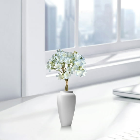 Artificial Jasmine Flowers Bouquet Fake Silk Flowers for Wedding Home Decor Realistic Floral Arrangement, Durable, Flexible, Easy to Maintain, Long-lasting, Suitable for Wedding, Event