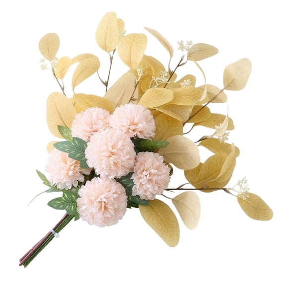 Artificial Khaki Chrysanthemum Flower Single Stem, Realistic Silk Fake Flower for Wedding, Home Decor, Indoor and Outdoor Floral Arrangements