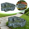 thumbnail image 1 of Artificial Landscape Rock Cover - Lightweight Boulder for Outdoor Pond Equipment & Well Cover, Realistic Garden Camouflage Decoration, 1 of 6