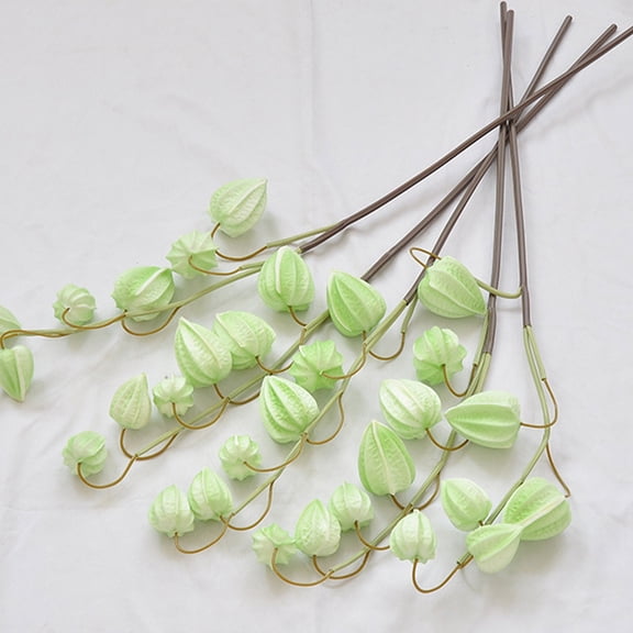 Artificial Lantern Fruit Clusters for Living Room Decor, Wedding Arrangements, Floral Displays and Home Styling, Realistic Plastic Berry Branches for Long Lasting Decorative Accents