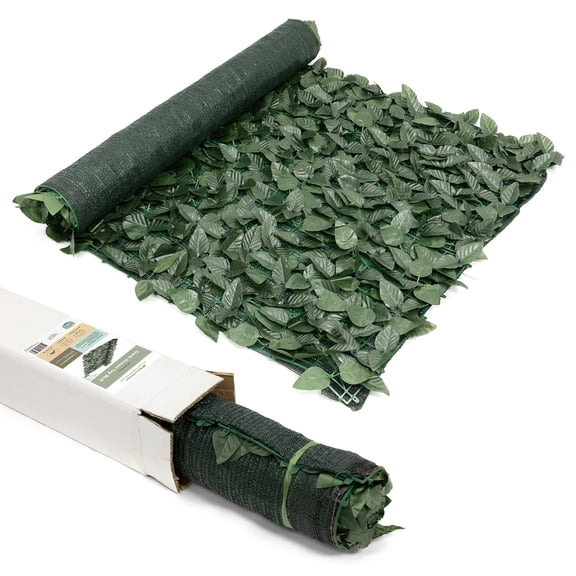 Artificial Ivy Privacy Fence Screen with Shade Net by NatraHedge 40 x 120