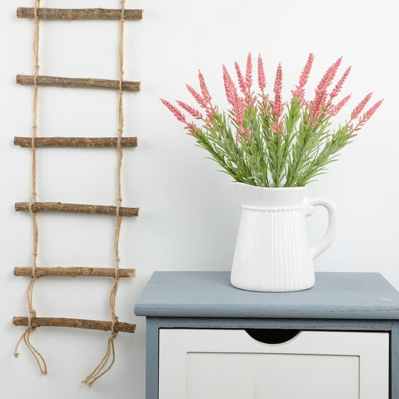 Artificial Lavender Bouquet,Realistic Fake Greenery Decor,Home Garden Table Ornament,Indoor Vase Floral Arrangement,Low Maintenance Wedding Decor,Waterproof Sun Proof Fake Plant
