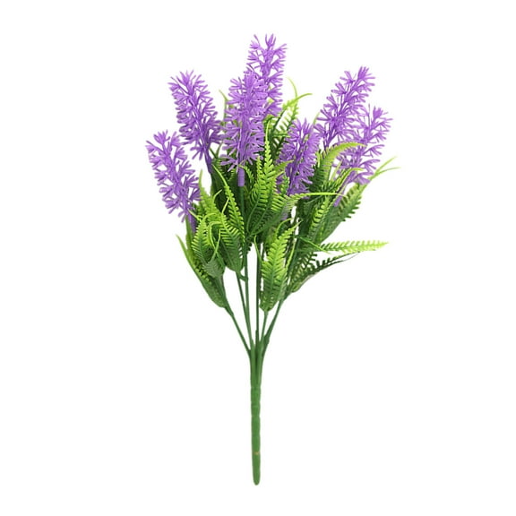 Artificial Lavender Flowers, Real Touch Fake Flowers for Home Decor, Outdoor Garden Porch Accents, Faux Plants in Pots, Wedding Centerpieces