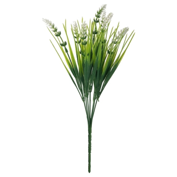 Artificial Lavender Flowers Silk Plants for Home Garden Decor Faux Floral Arrangement for Wedding Party Table Setting 14 Inch White