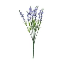 Artificial Lavender Stems 17" Purple Faux Plants Wedding Decor Realistic Table Centerpiece Indoor Outdoor Faux Green Plants