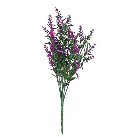 Artificial Lavender Stems, Purple Faux Flowers, Decorative Floral Spray Faux Flower Bouquet Harlik